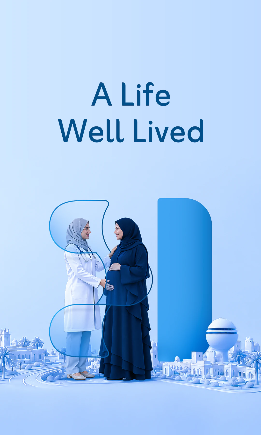 A Life Well Lived — a doctor reassuring an expectant mother, Hayat Healthcare